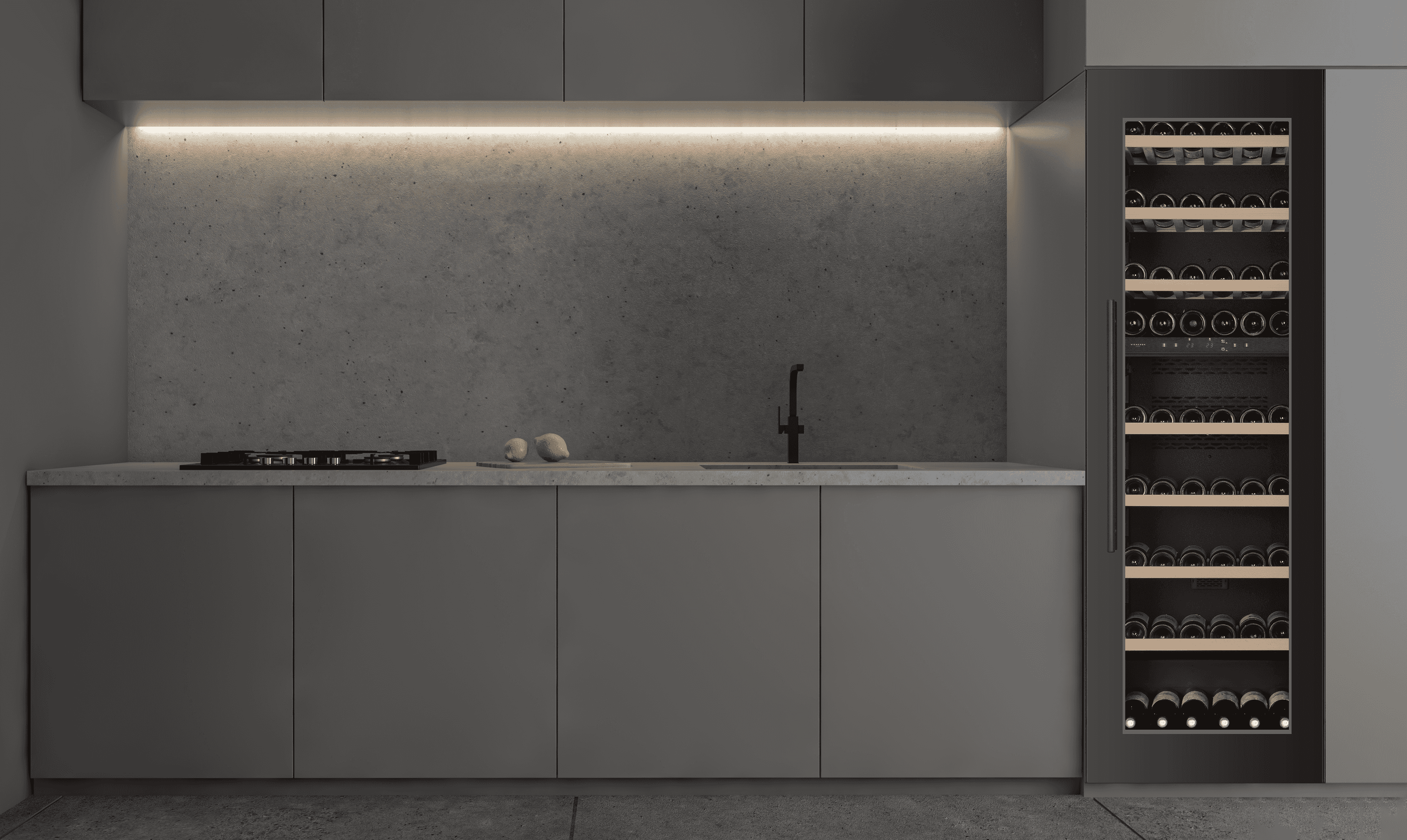 Kitchen Built-in 180, Dubbelzon, Svart Kitchen Built-in 180, Dubbelzon, Svart